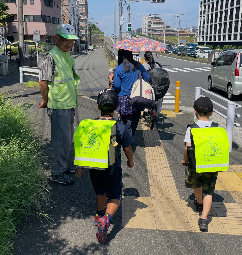 児童見守り活動再開！