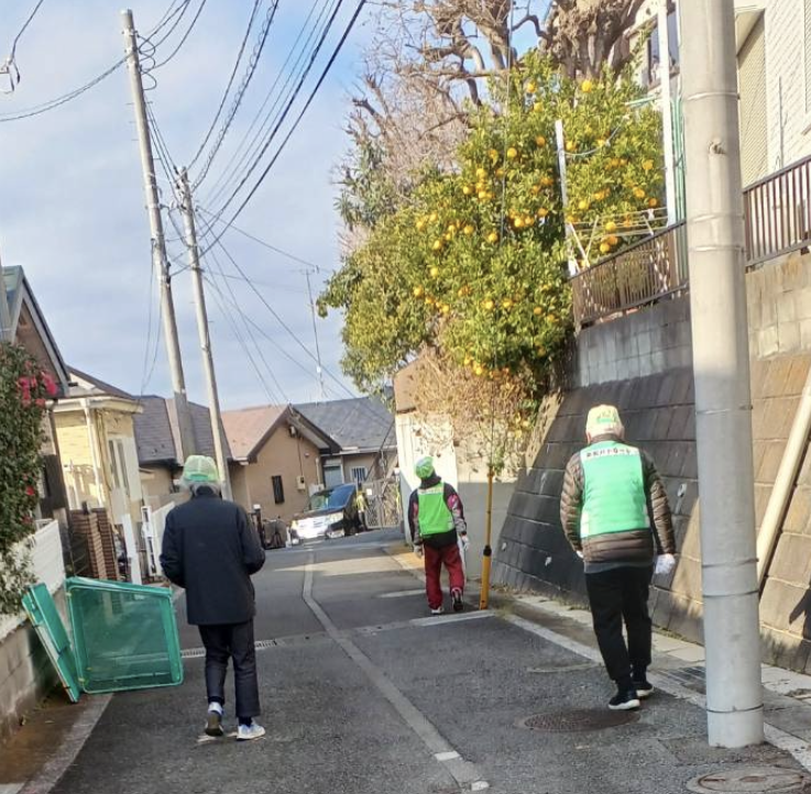 2026年1月　地域で支える朝の見守りと防犯パトロール