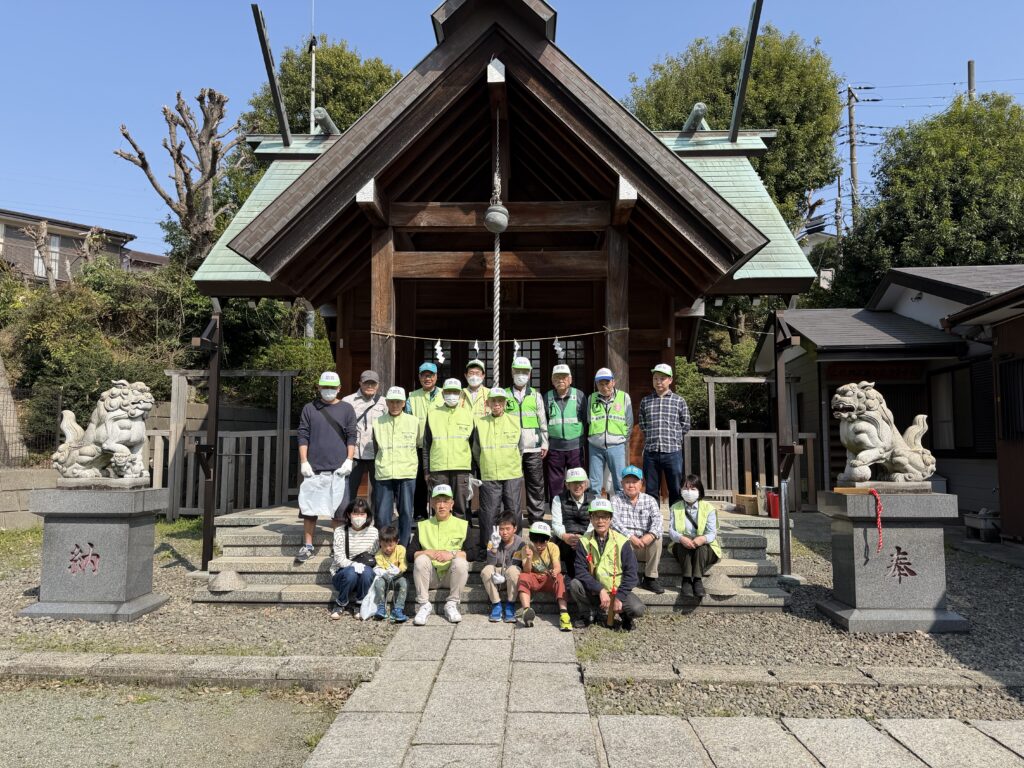 今年度最後の防犯パトロールと町内清掃を実施しました！
