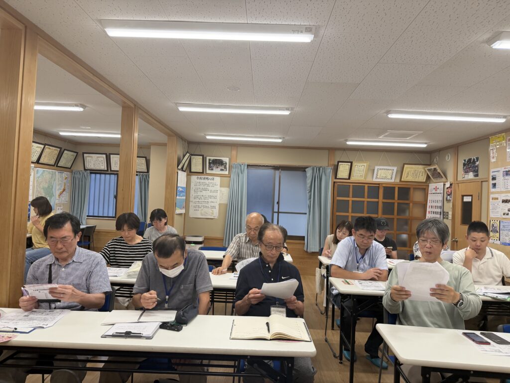 8月組長会・役員会