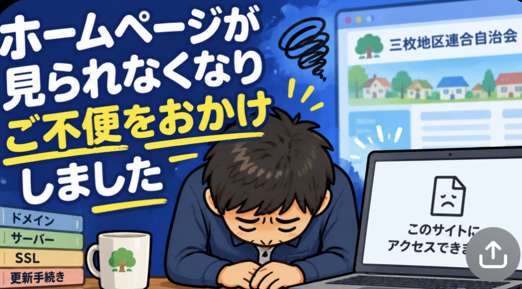 【ホームページが見られなくなった、その理由は…】